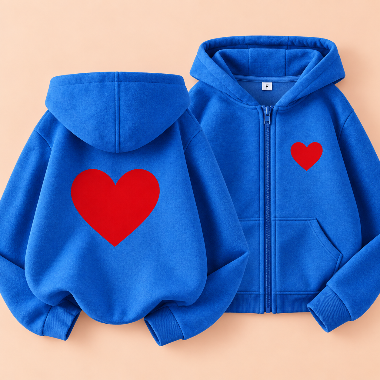 LittleLove – Hellä & Rakas  – Lasten huppari, jossa on sydänkuvio