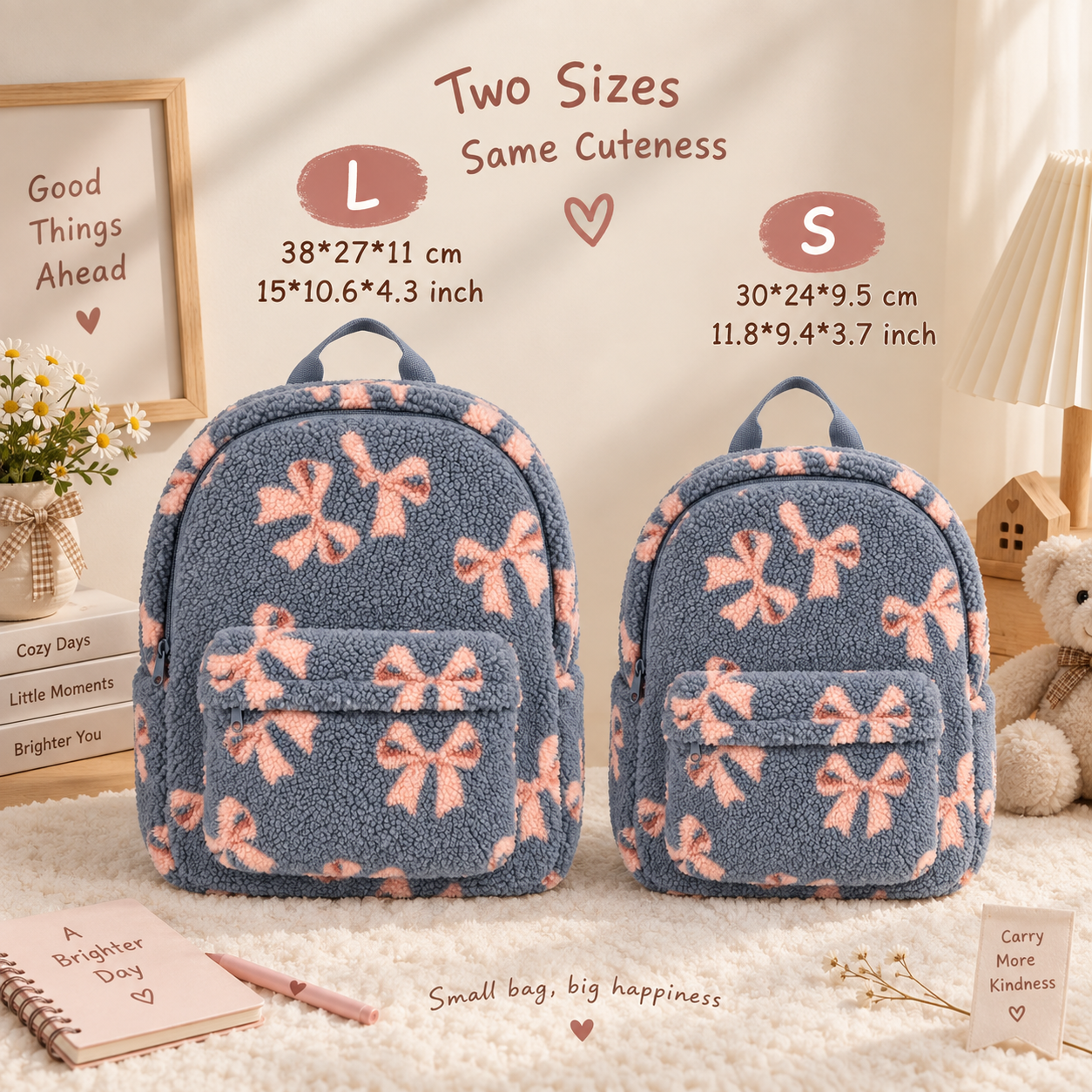 FluffyGo – Suloinen & Trendikäs – Teddy-reppu