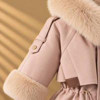 Thumbnail for CozyParka – Lämmin ja pehmeä – Tyttöjen talvitakki, jossa on pehmustettu kaulus