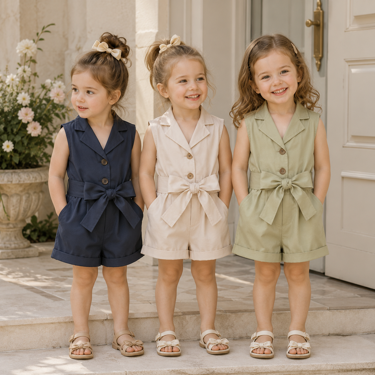 LittleLady – Elegant & Trends – Jumpsuit, jossa on solmittava vyötärönauha