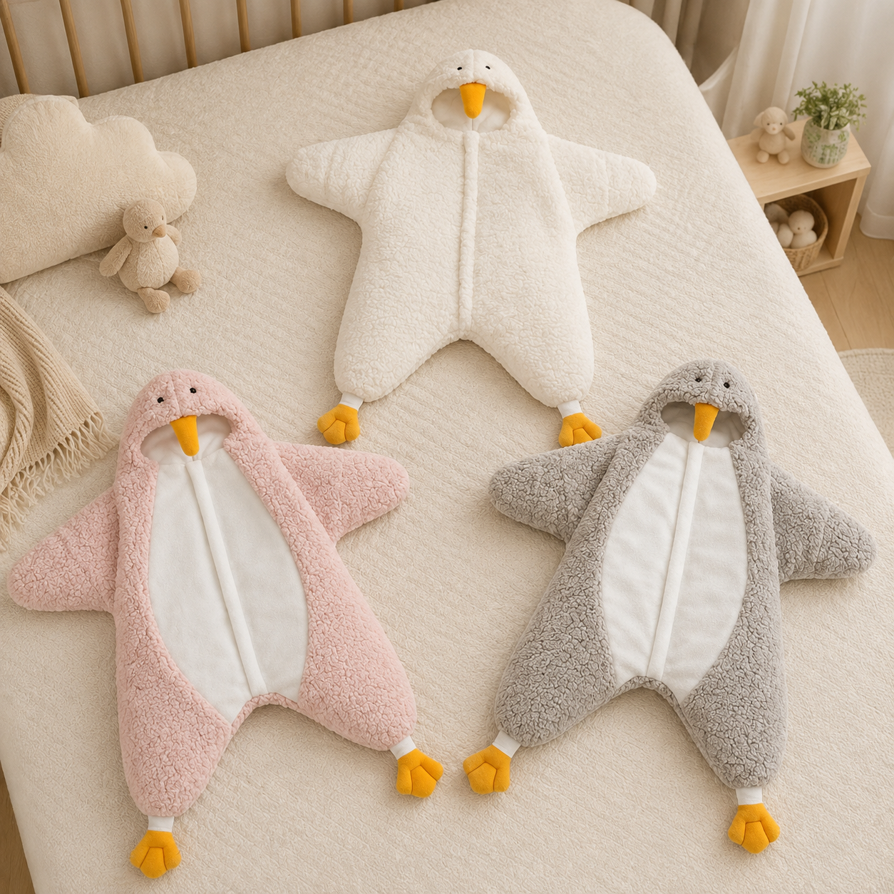 LittlePenguin – Pehmeä ja lämmin – Vauvan pingviini-haalarimakuupussi