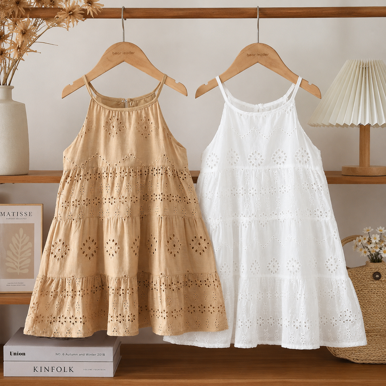 BohoBelle – Tyylikäs ja mukava – mekko, jossa on broderie-yksityiskohtia