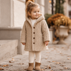 Mini Fashion™ - Pehmeä pörrökangas - Lasten talvitakki
