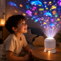 Thumbnail for SeaDream – Leikkisä ja opettavainen – 360° kiertävä LED-yövalo