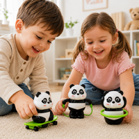 Thumbnail for PandaPlay – Hauska & aktiivinen – vetokäyttöinen panda-lelu