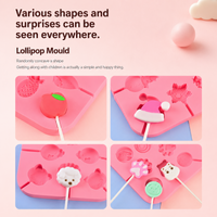 Thumbnail for SweetPop – Tietoiset herkut – Silikoniset tikkukaramellimuottisarja