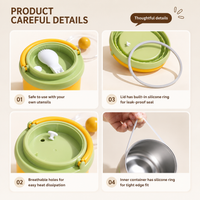Thumbnail for MealMate – Käytännöllinen ja eristetty – ruostumattomasta teräksestä valmistettu lounaskulho ja lusikka