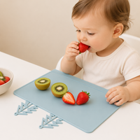 Thumbnail for BabySafe – Käytännöllinen ja hygieeninen – silikoninen pöytäliina, jossa on korotettu reuna
