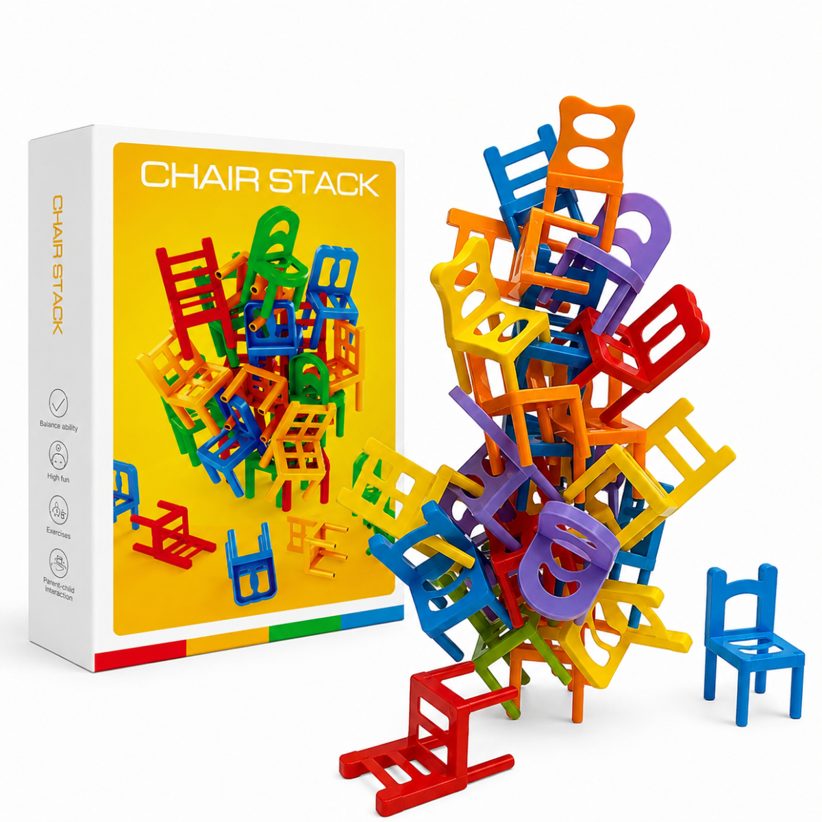 Chair Stack™ - Vuorovaikutus & luovuus - Pinoamispeli