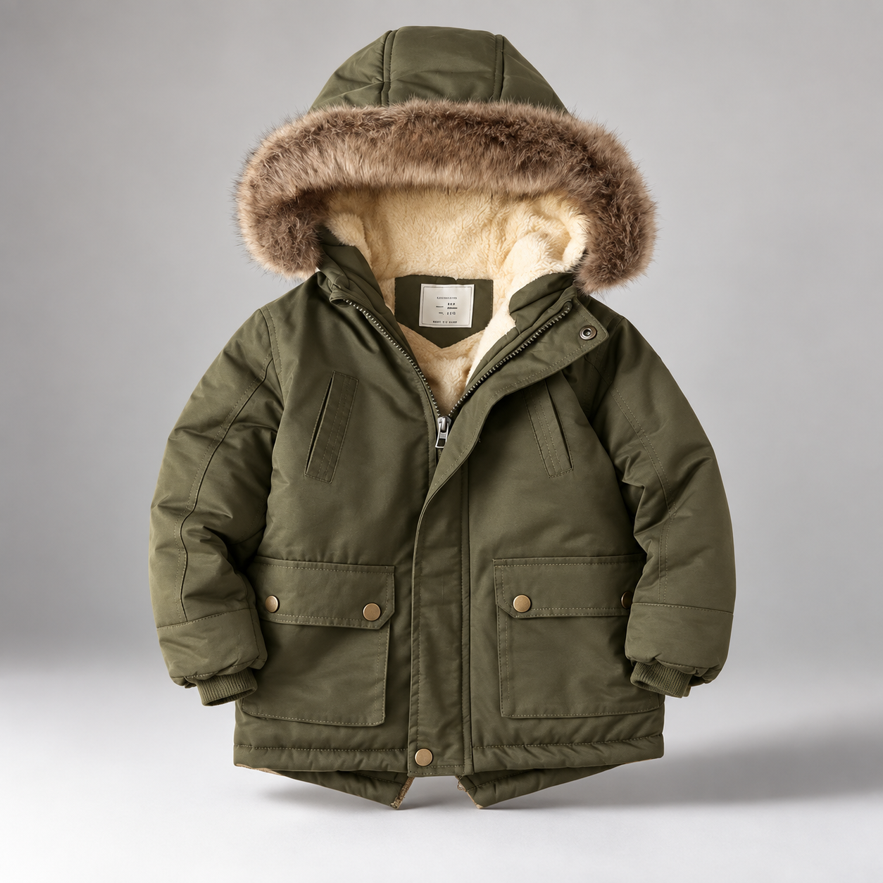 CozyTrend – Elegantti ja lämmin – talvitakki, jossa turkiskaulus