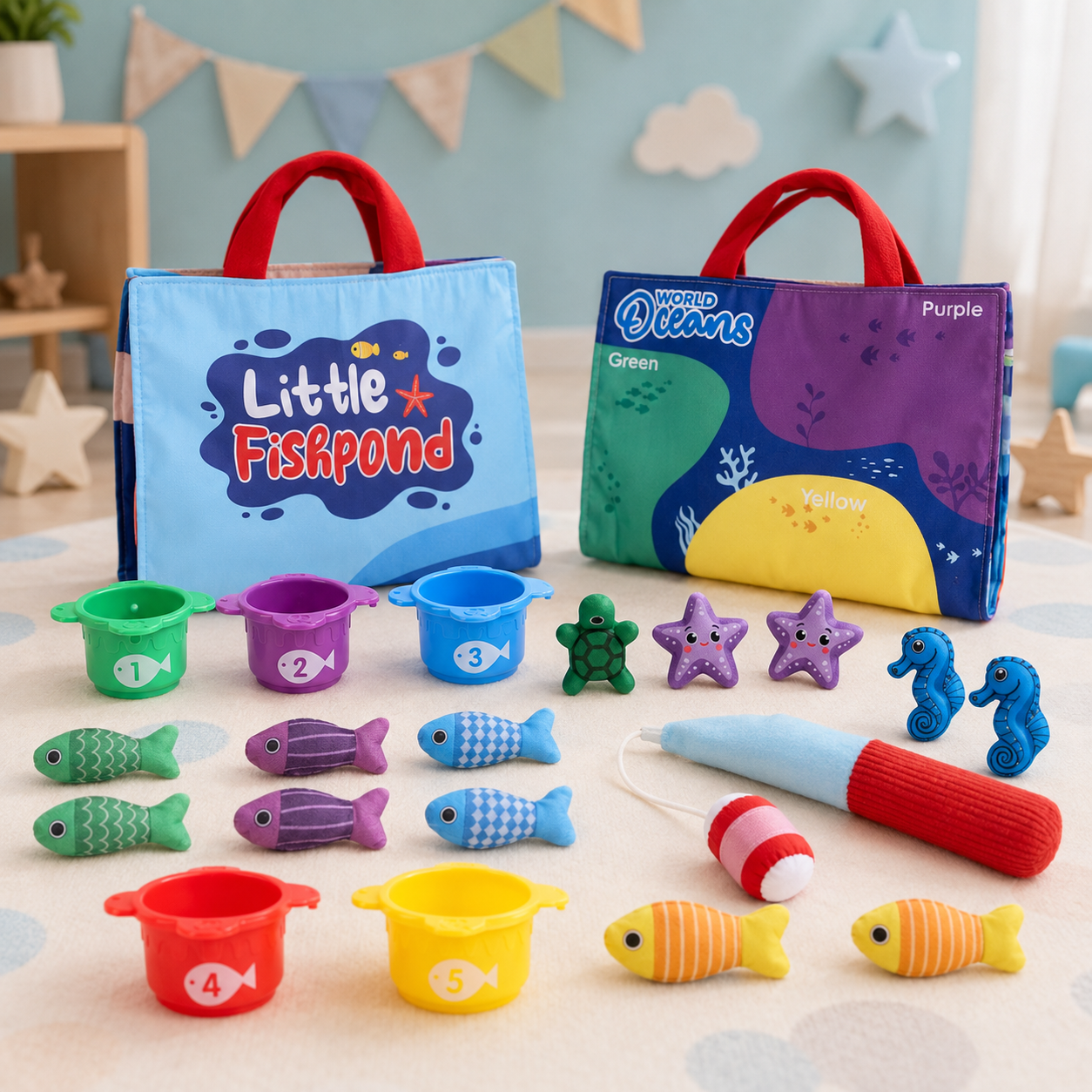 LittleFisher – Koulutus & vuorovaikutus – Montessori-kalapeli