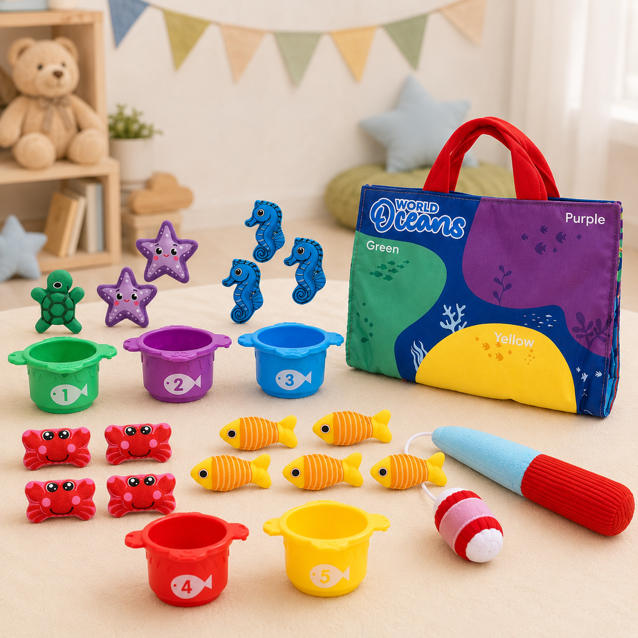LittleFisher – Koulutus & vuorovaikutus – Montessori-kalapeli