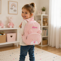 Thumbnail for MyLittleBag – Henkilökohtainen & Söpö – Henkilökohtainen lasten reppu, jossa on nimi ja eläinprintti