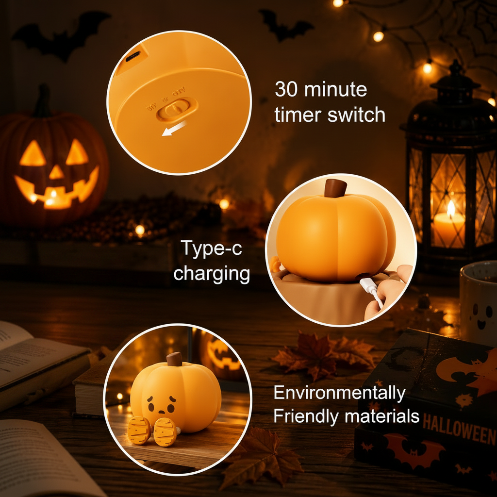 SpookyLamp – Söpö ja tunnelmallinen – Halloween-yövalo