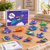 Thumbnail for PaperFly – Luova ja opettavainen – Origami-lentokoneiden sarja