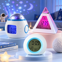 Thumbnail for ColorTime – Värikäs ja monikäyttöinen – digitaalinen lasten herätyskello, jossa on yövalo