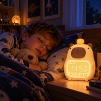 Thumbnail for CappyClock – Söpö ja monikäyttöinen – digitaalinen lasten herätyskello, jossa on yövalo