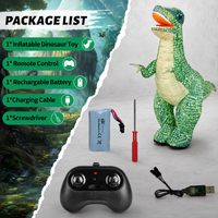 Thumbnail for MegaDino – Seikkailullinen ja interaktiivinen – Ilmatäytteinen kauko-ohjattava dinosaurus
