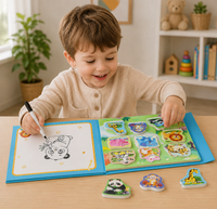 Thumbnail for SmartMatch – Leikkisä ja opettavainen – Magneettinen 2-in-1-piirustus- ja palapelikirja
