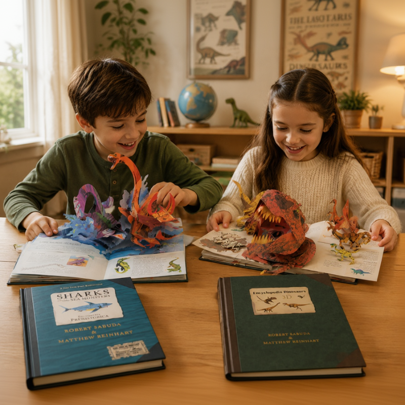 JurassicKids – Jännittävä ja opettavainen – 3D-dinosaurusten tietosanakirja, pop-up-kirja