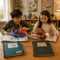 Thumbnail for JurassicKids – Jännittävä ja opettavainen – 3D-dinosaurusten tietosanakirja, pop-up-kirja