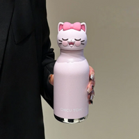 Thumbnail for AnimalSip – Söpö ja käytännöllinen – lasten ruostumattomasta teräksestä valmistettu termospullo, jossa on eläinaiheinen kuvio