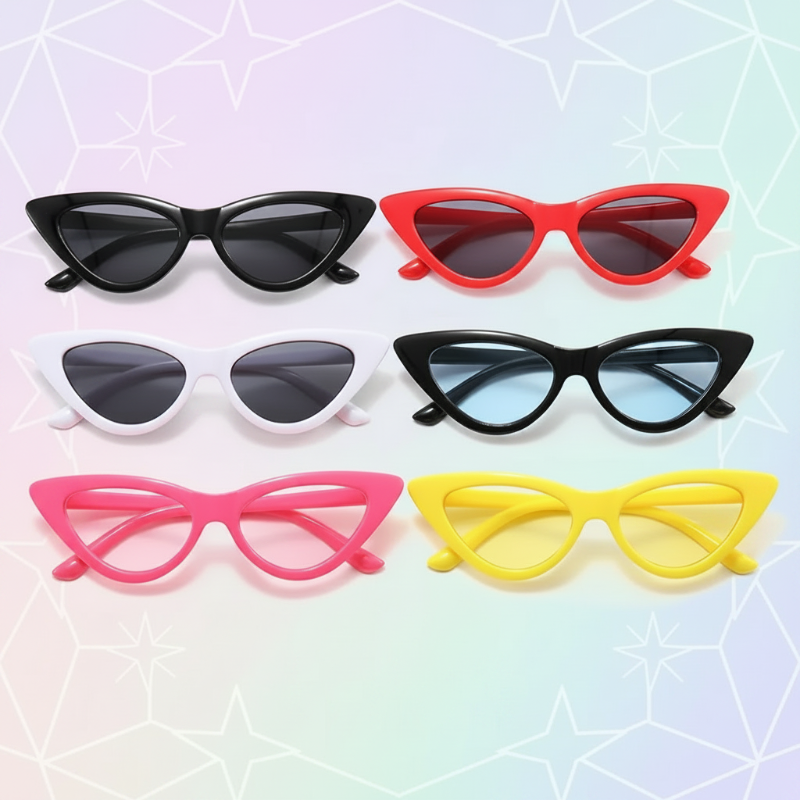 Kids Sunglasses Set – UV-suoja ja hauskanpito – Lasten aurinkolasit