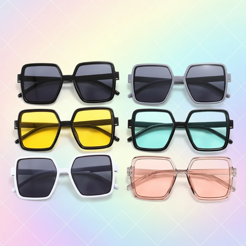 Kids Sunglasses Set – UV-suoja ja hauskanpito – Lasten aurinkolasit