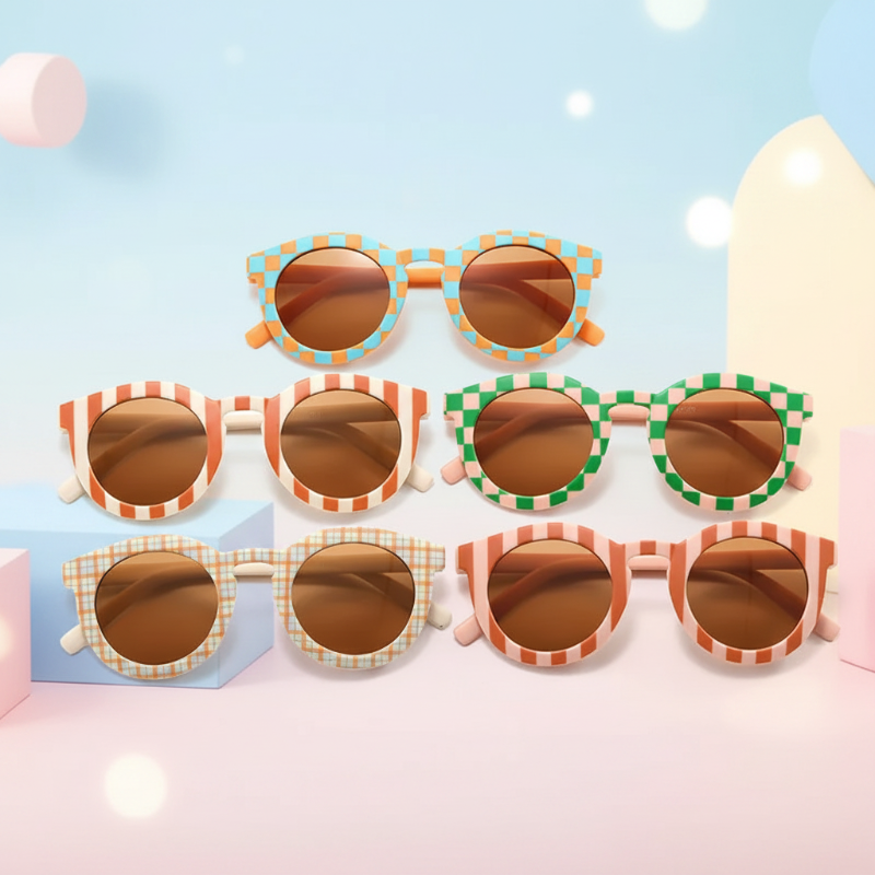Kids Sunglasses Set – UV-suoja ja hauskanpito – Lasten aurinkolasit