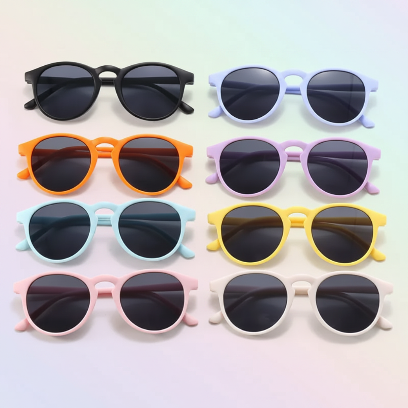 Kids Sunglasses Set – UV-suoja ja hauskanpito – Lasten aurinkolasit