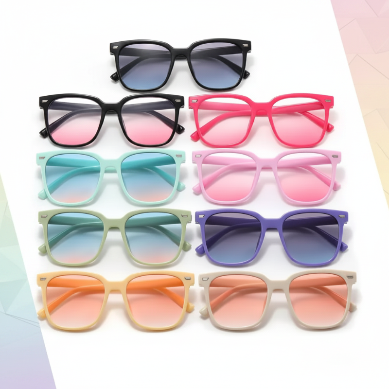 Kids Sunglasses Set – UV-suoja ja hauskanpito – Lasten aurinkolasit