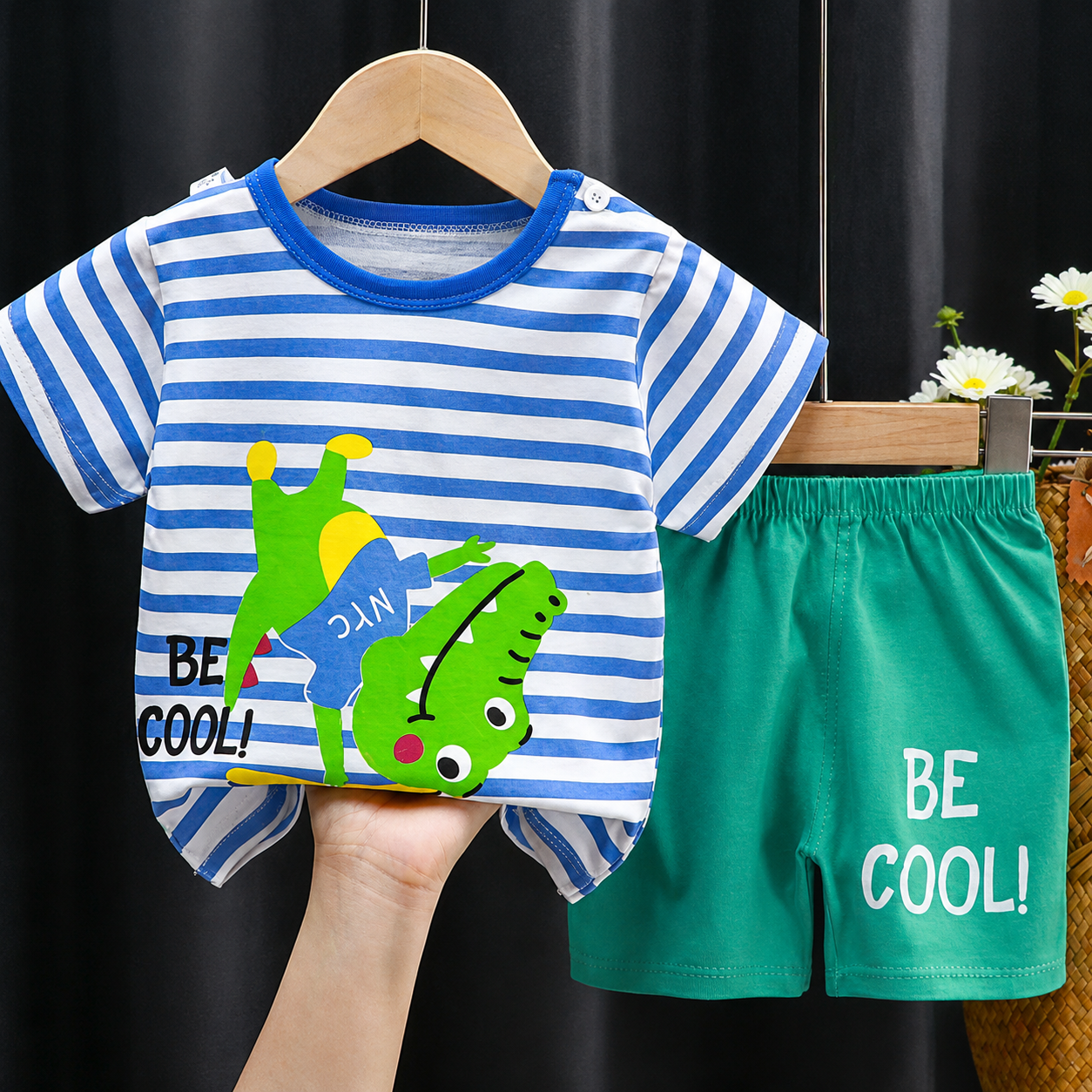 Mini Fashion™ - Ihana pieni leijona - Poikien kesäasu