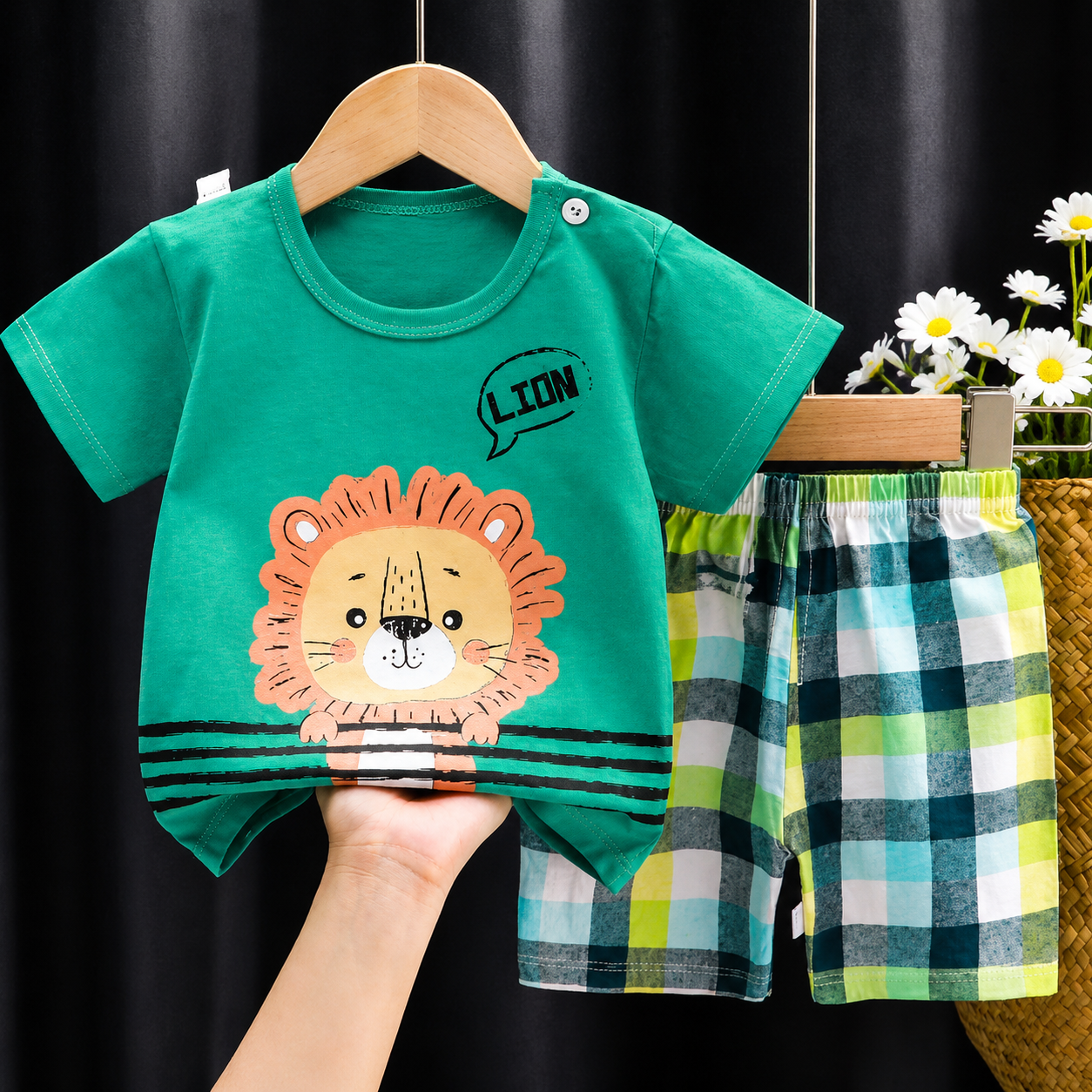 Mini Fashion™ - Ihana pieni leijona - Poikien kesäasu