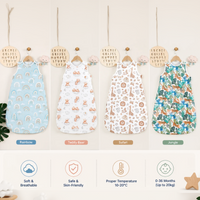 Thumbnail for LittleDreams – Pehmeä ja hengittävä – Vauvan hihaton makuupussi