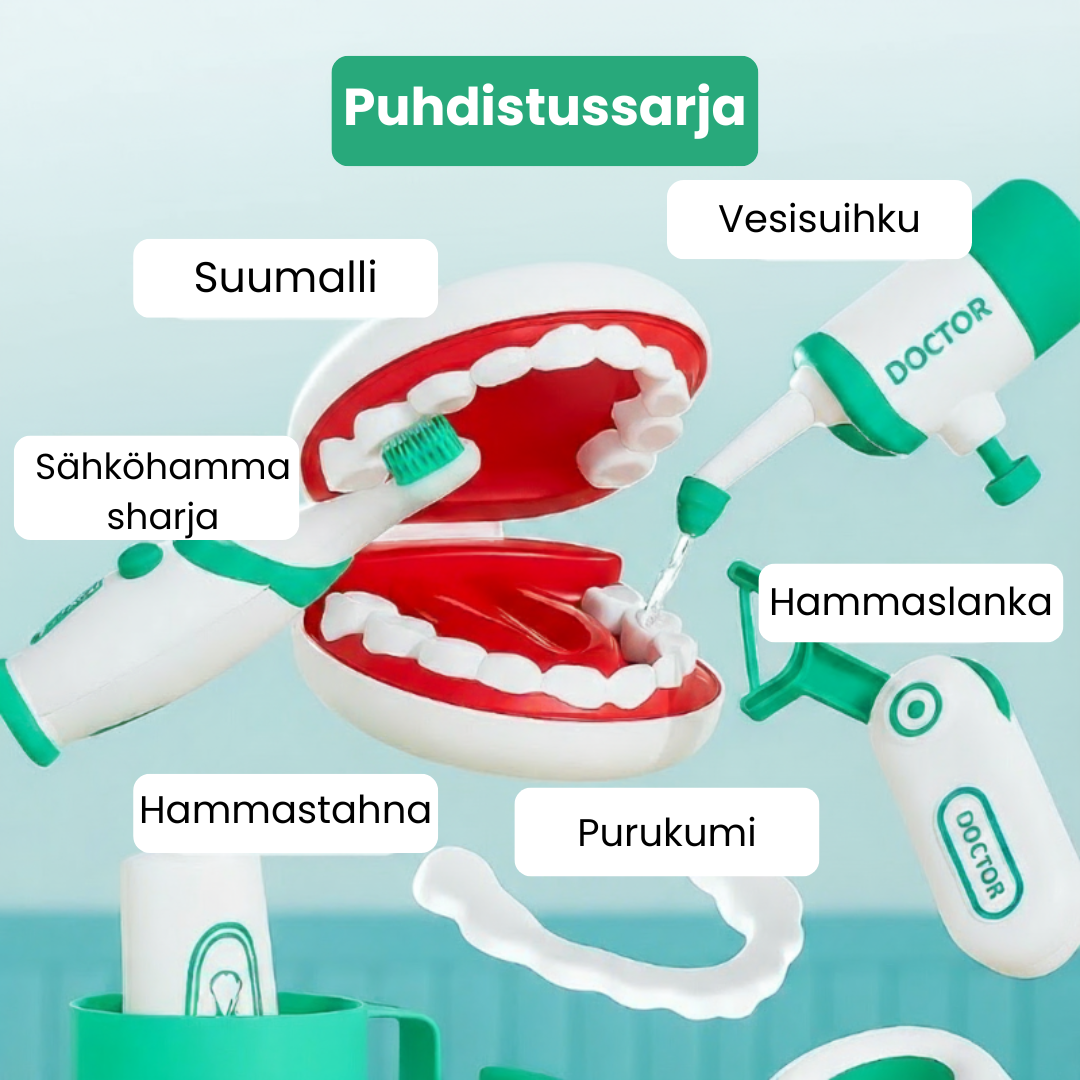 MedJoy – Koulutus- ja vuorovaikutteinen – Lääkäri- ja hammaslääkärileikkisetti
