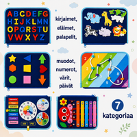 Thumbnail for 7-in-1 Busy Board – Motoriset taidot ja oppiminen – Aktiviteettitaulu