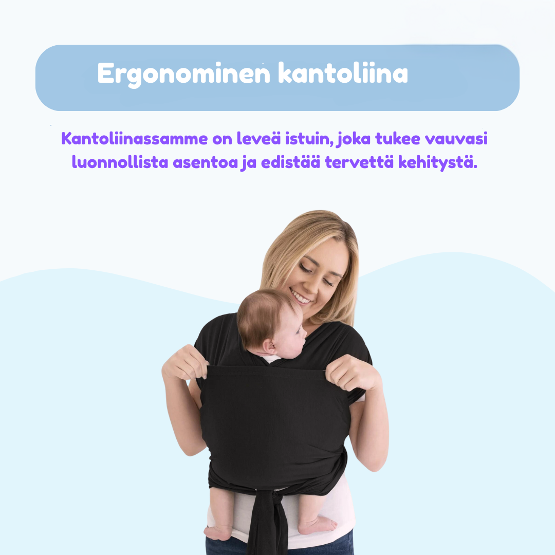SoftNest - Mukava, hengittävä ja turvallinen – ergonominen vauvan kantoliina
