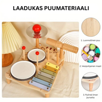 Thumbnail for Woods – Musiikillinen ja opettavainen – puinen rumpusetti pikkulapsille