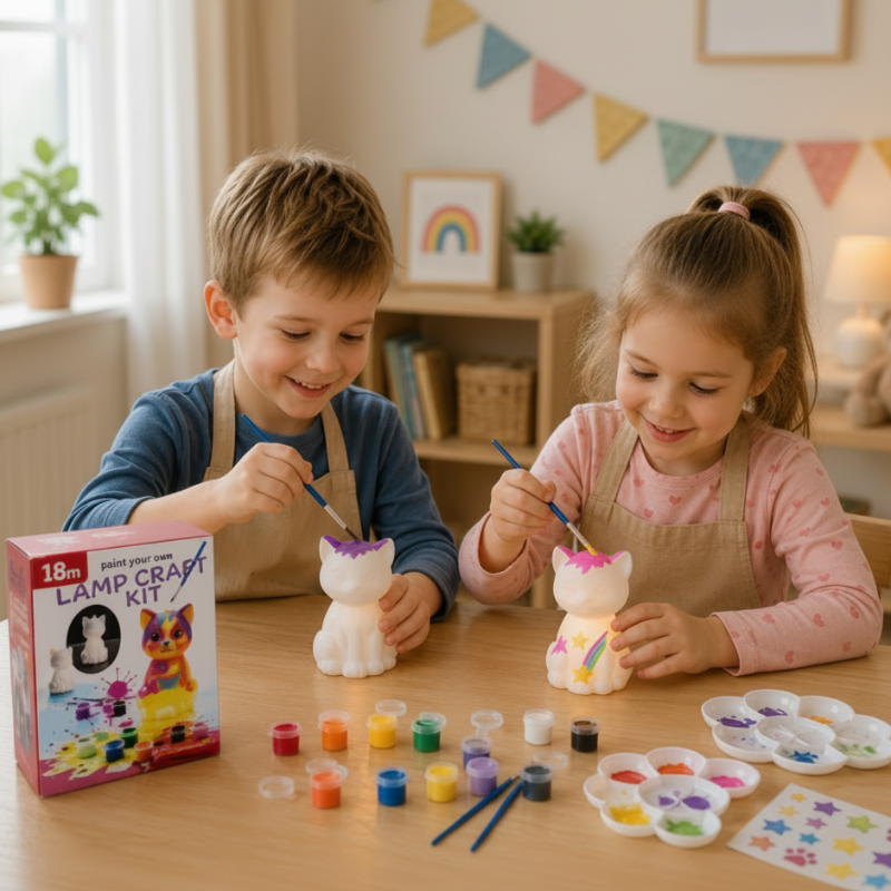 MiniCrafters – Luovuus ja oppiminen – DIY-lamppu ja eläinaiheinen maalaussarja