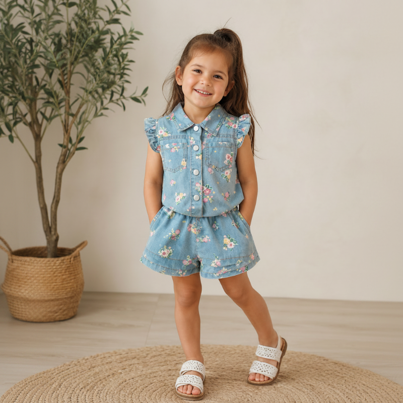 Mini Fashion™ - Ihanat kukat - Lasten kesäasu