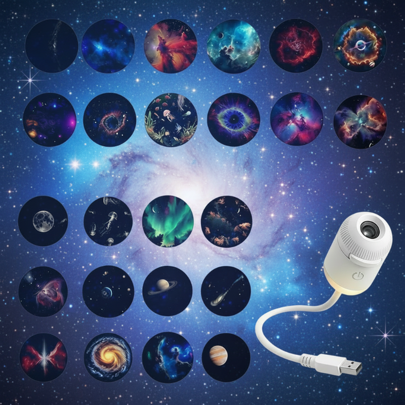 NightSky – Himmennettävä ja taianomainen makuuhuoneessa – LED Galaxy -lamppu
