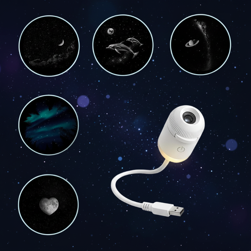 NightSky – Himmennettävä ja taianomainen makuuhuoneessa – LED Galaxy -lamppu