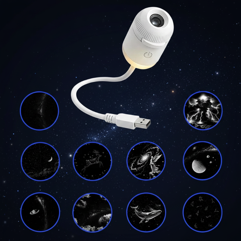 NightSky – Himmennettävä ja taianomainen makuuhuoneessa – LED Galaxy -lamppu