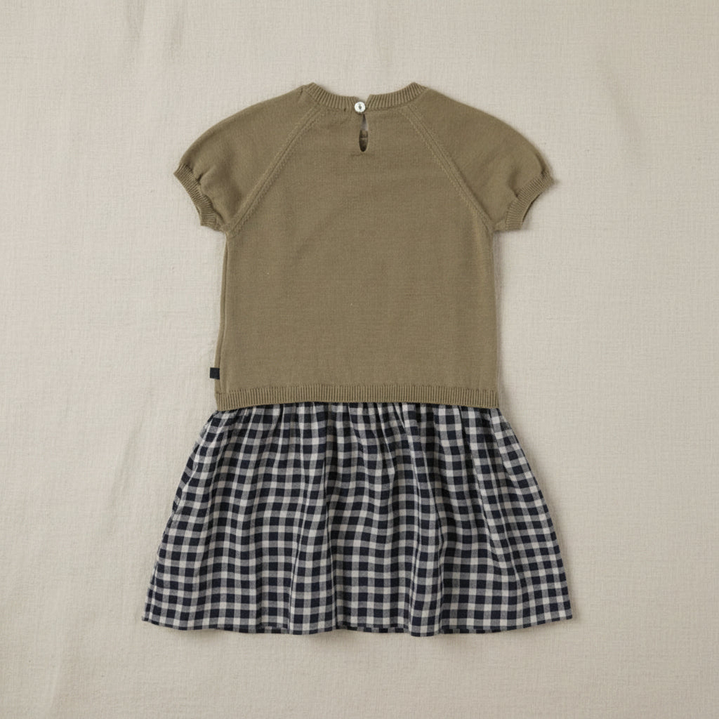 Plaid Patchwork Dress – Trendikäs ja ilmava – Ruudullinen mekko