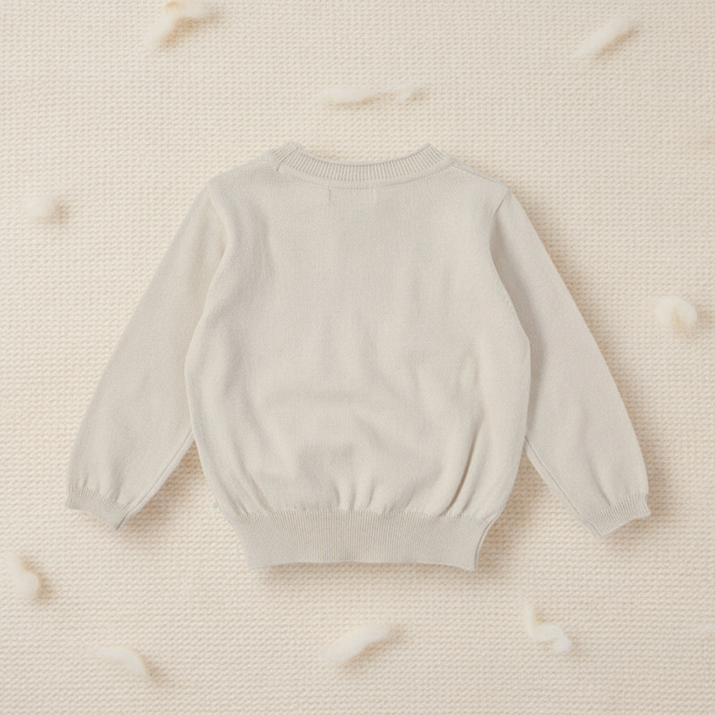 Thin Cotton Pullover – Valo & mukavuus – Neulottu lasten villapaita