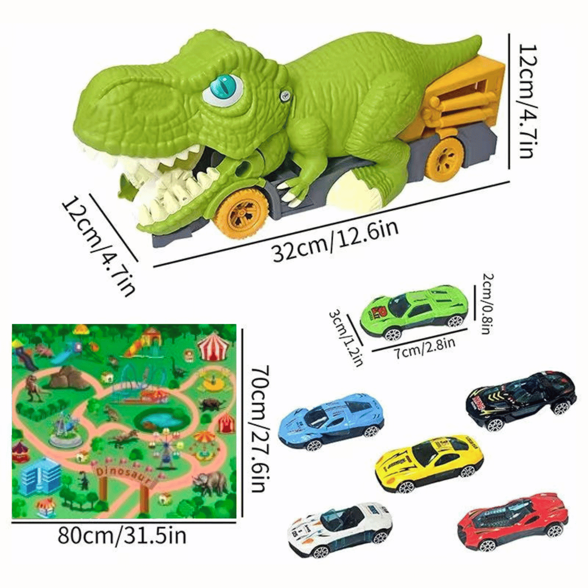 Dino Car Truck™ - Aja esihistoriaan - Dinosaurus -leluauto