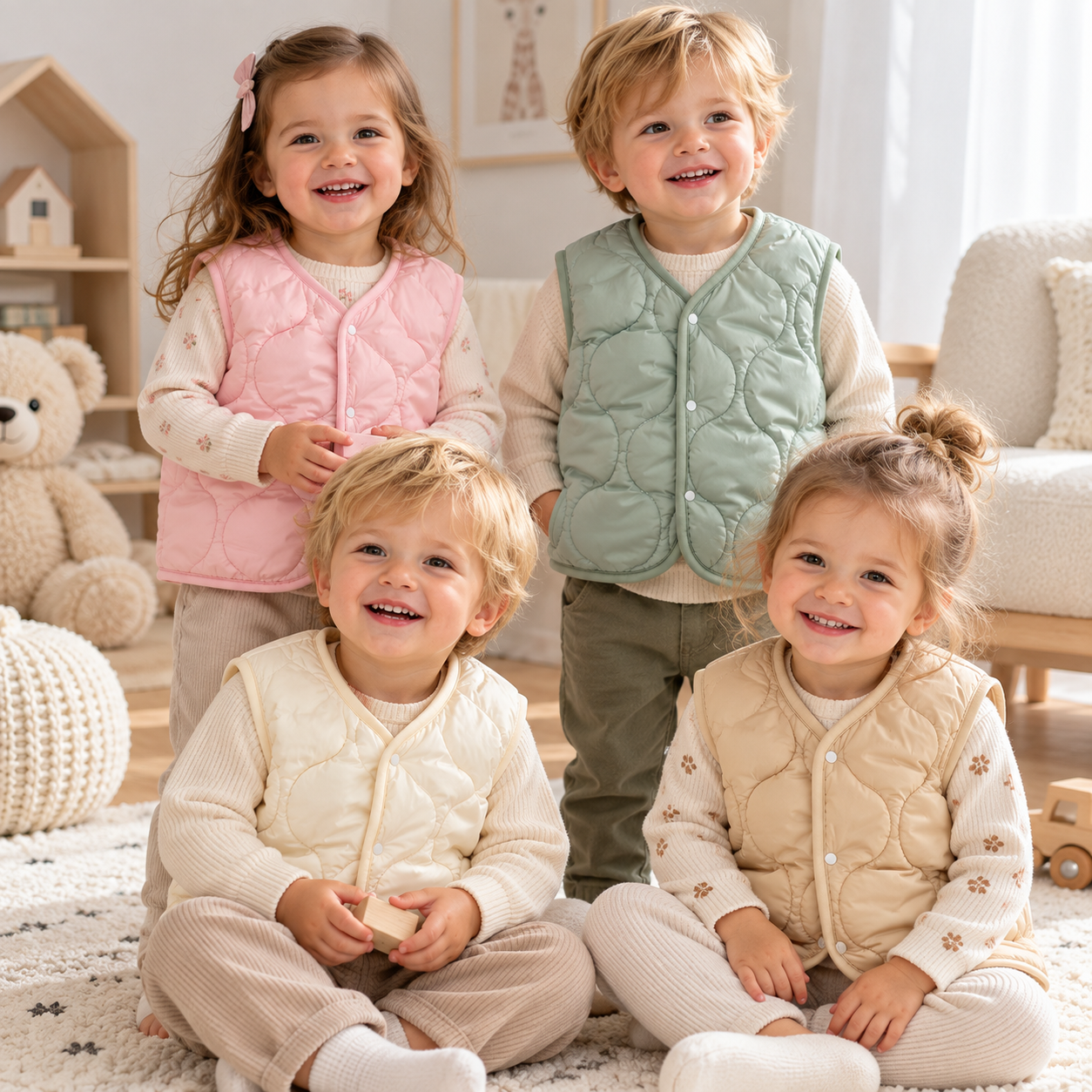 Mini Fashion™ - Pojille ja tytöille - Toppaliivi