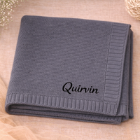 Thumbnail for Personalized Baby Blanket – Pehmeä ja ainutlaatuinen – henkilökohtaisesti brodeerattu puuvillapeitto
