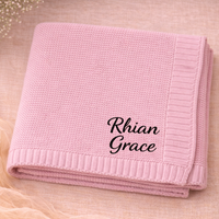 Thumbnail for Personalized Baby Blanket – Pehmeä ja ainutlaatuinen – henkilökohtaisesti brodeerattu puuvillapeitto