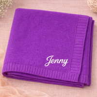Thumbnail for Personalized Baby Blanket – Pehmeä ja ainutlaatuinen – henkilökohtaisesti brodeerattu puuvillapeitto